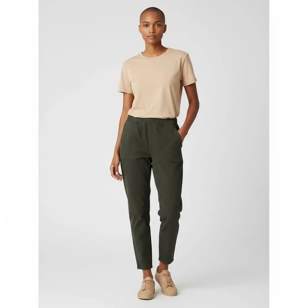 SHEIN Solid Dark Green Elastic Stretchy Skinny Jeans Cotton Blend size L 8/10